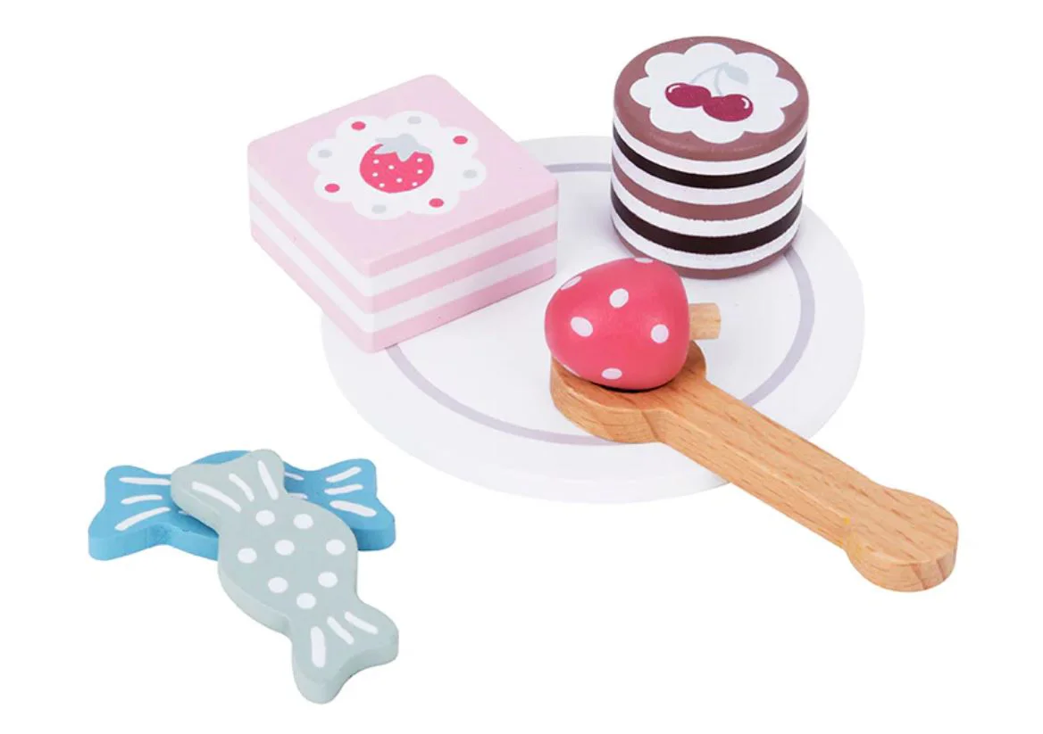 Jucarie din lemn Tooky Toy Stand pentru desert foto