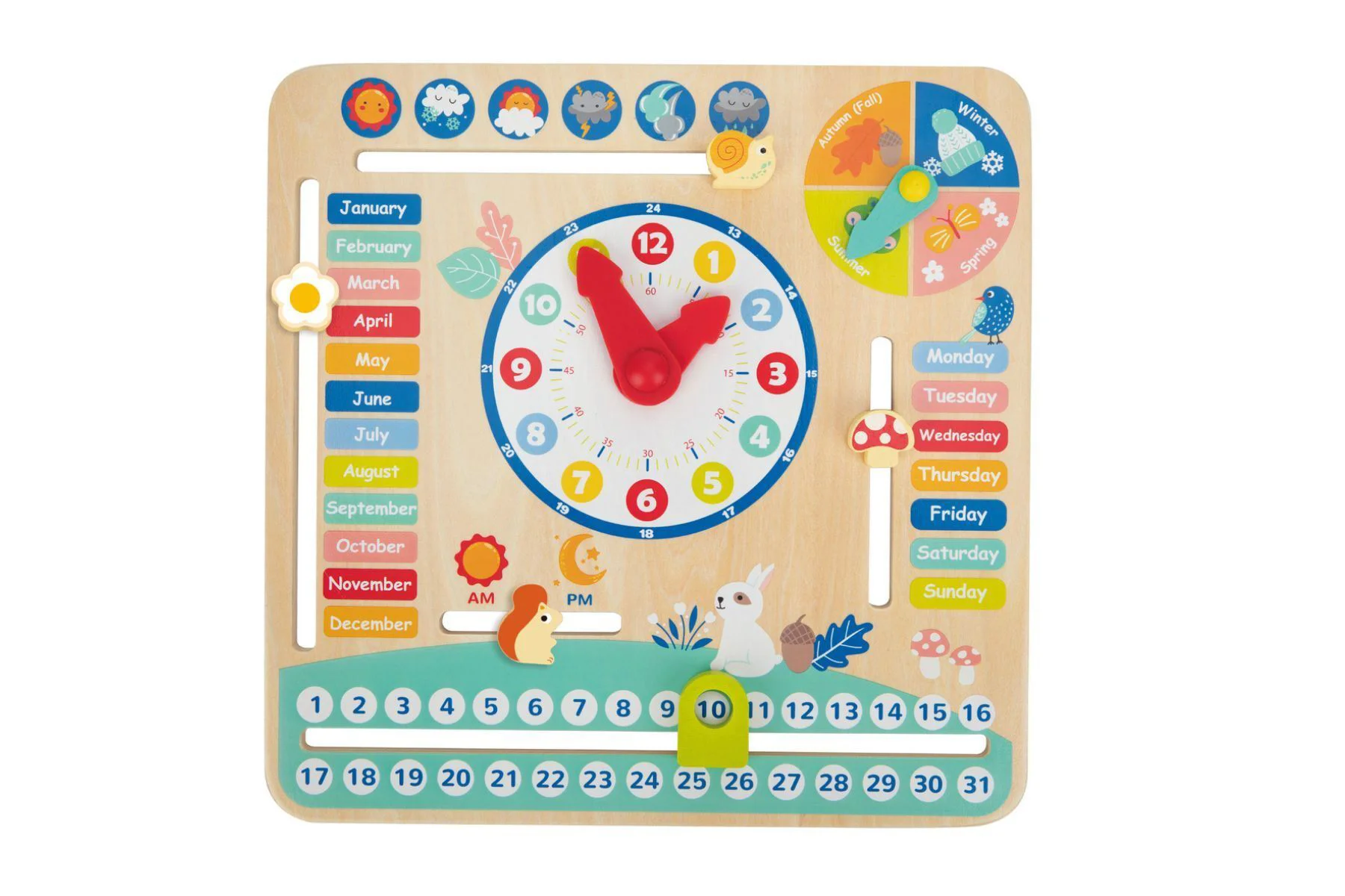 Jucarie din lemn Tooky Toy Calendarul meu foto
