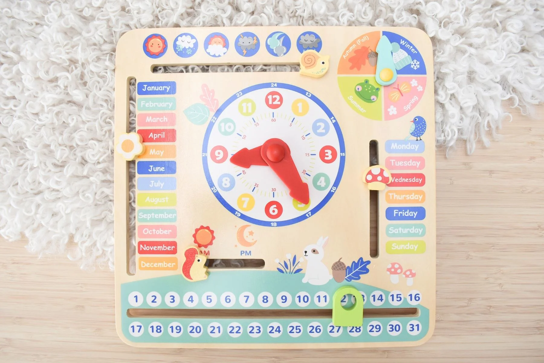 Jucarie din lemn Tooky Toy Calendarul meu foto