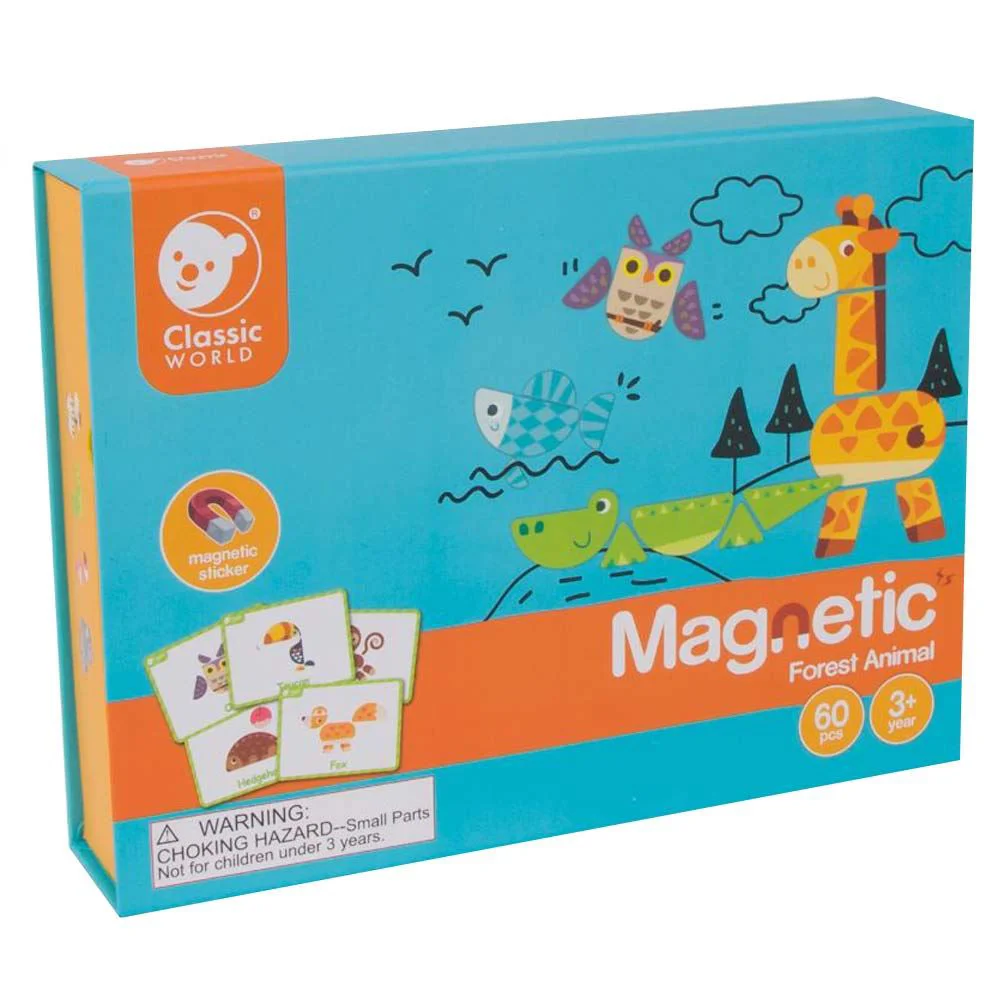 Магнитный пазл Classic World Животные, 60 эл.