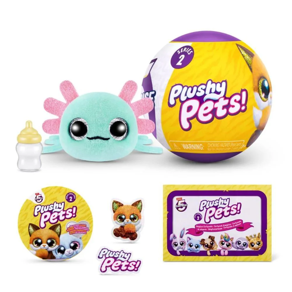 Jucarie de plus surpriza Zuru Plushy Pets