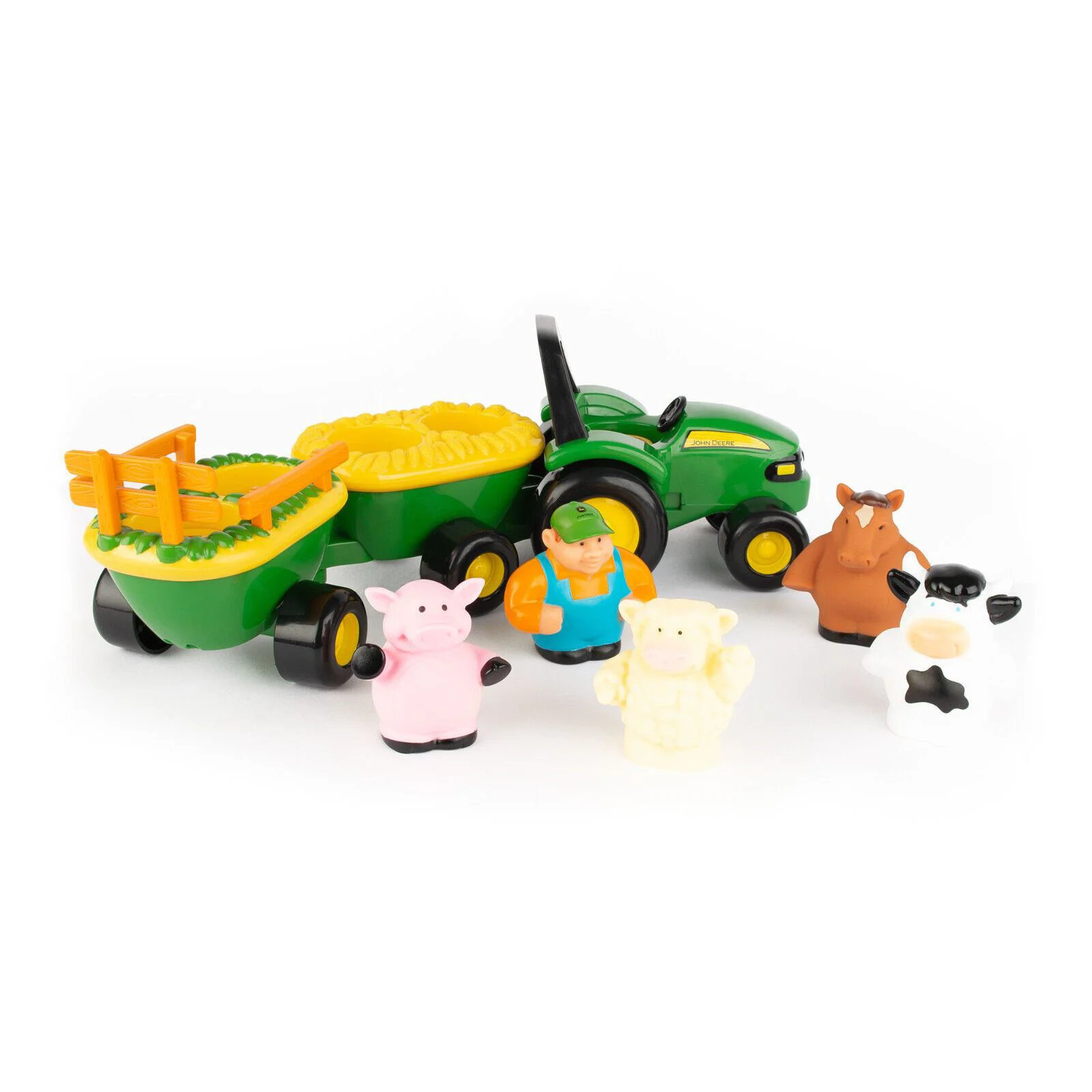 Трактор Tomy John Deere с животными foto