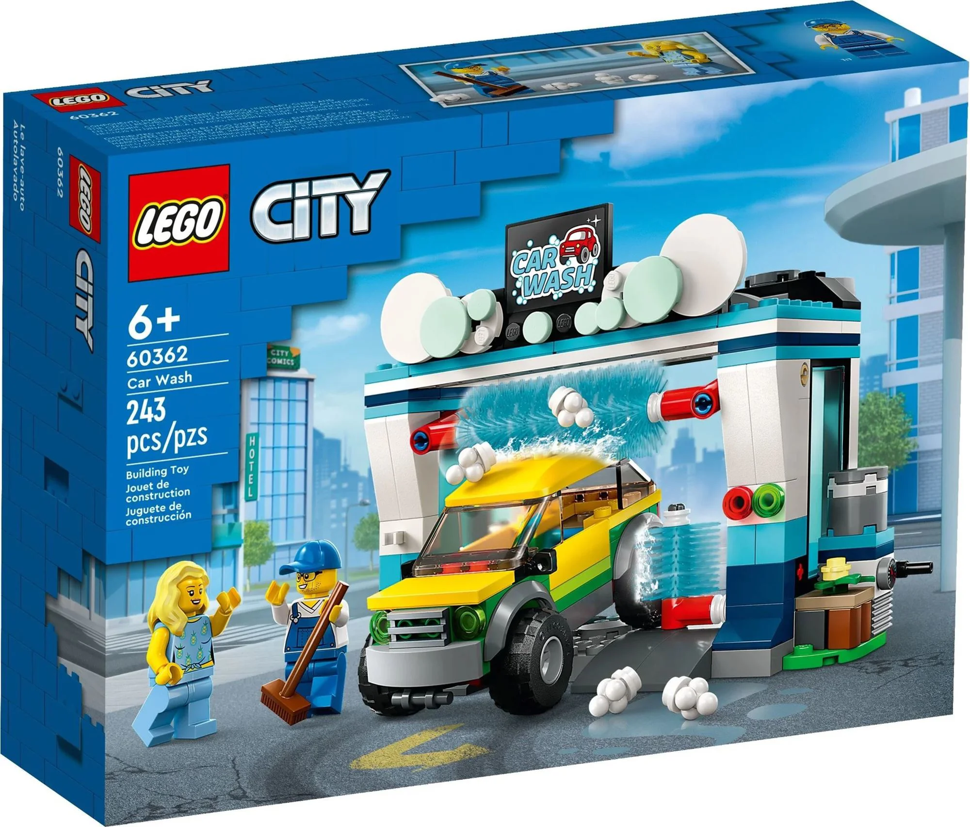 Set de constructie LEGO City Spalatorie de masini, 243 el. foto