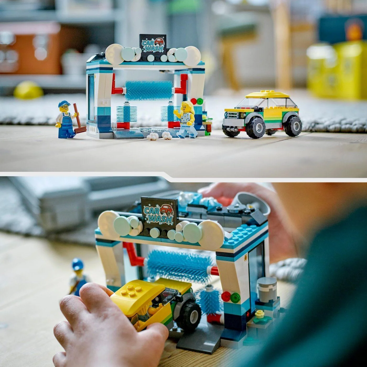 Set de constructie LEGO City Spalatorie de masini, 243 el. foto