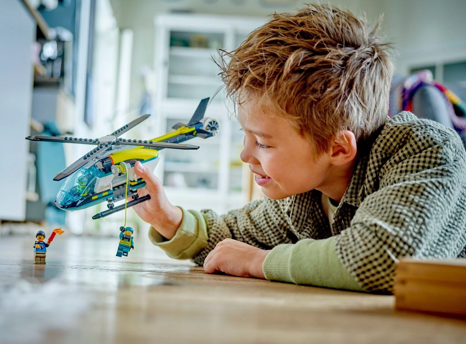 Set de constructie LEGO City Elicopter de salvare, 226 el. foto