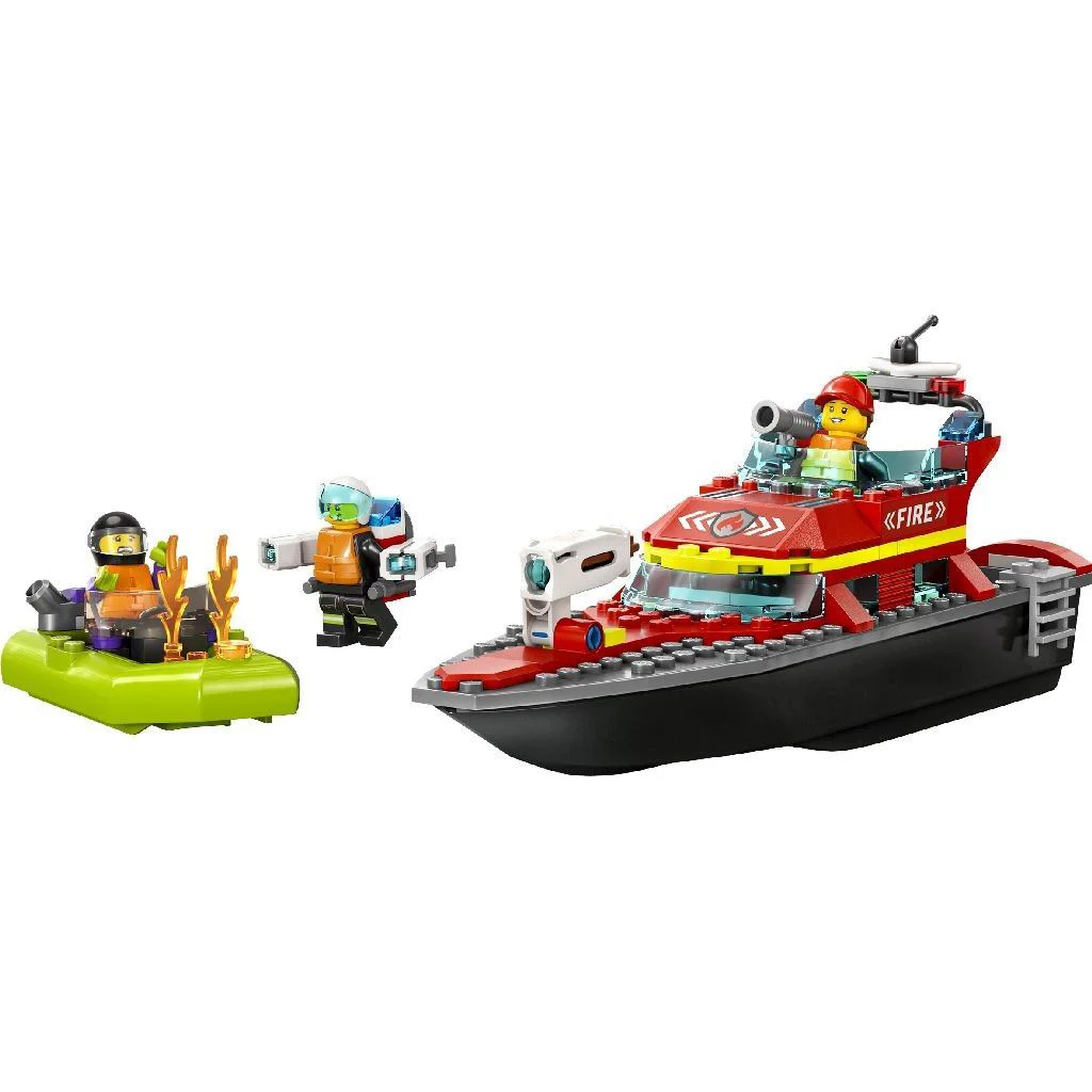 Конструктор LEGO City Barca de salvare a pompierilor, 144 эл. foto
