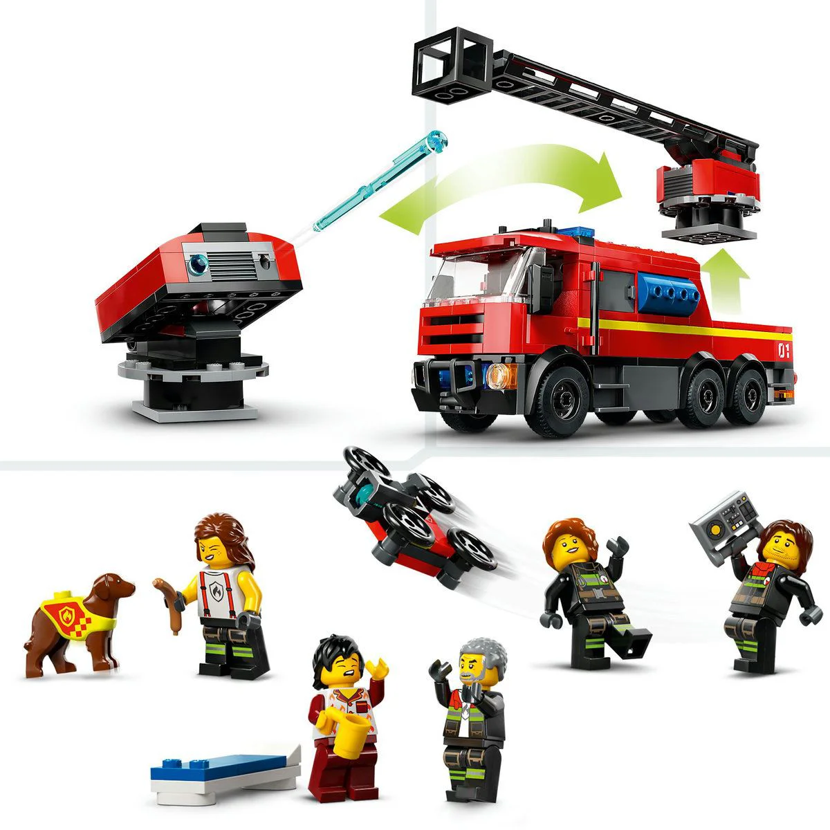 Конструктор LEGO City Пожарная станция и грузовик, 843 эл. foto