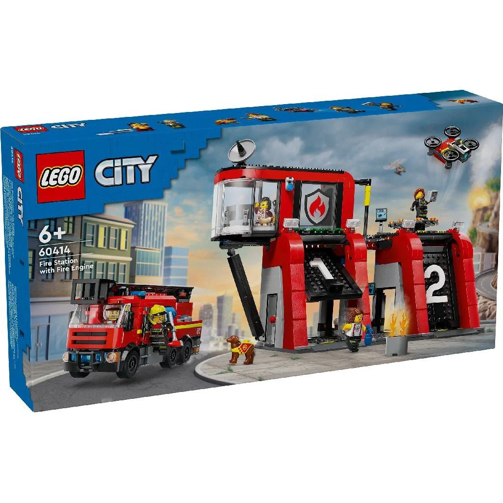Конструктор LEGO City Пожарная станция и грузовик, 843 эл. foto