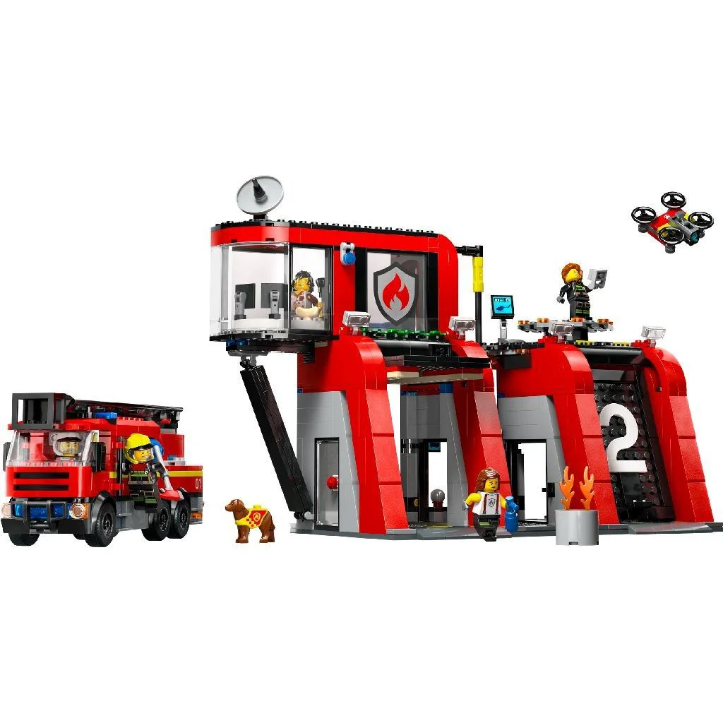Конструктор LEGO City Пожарная станция и грузовик, 843 эл. foto