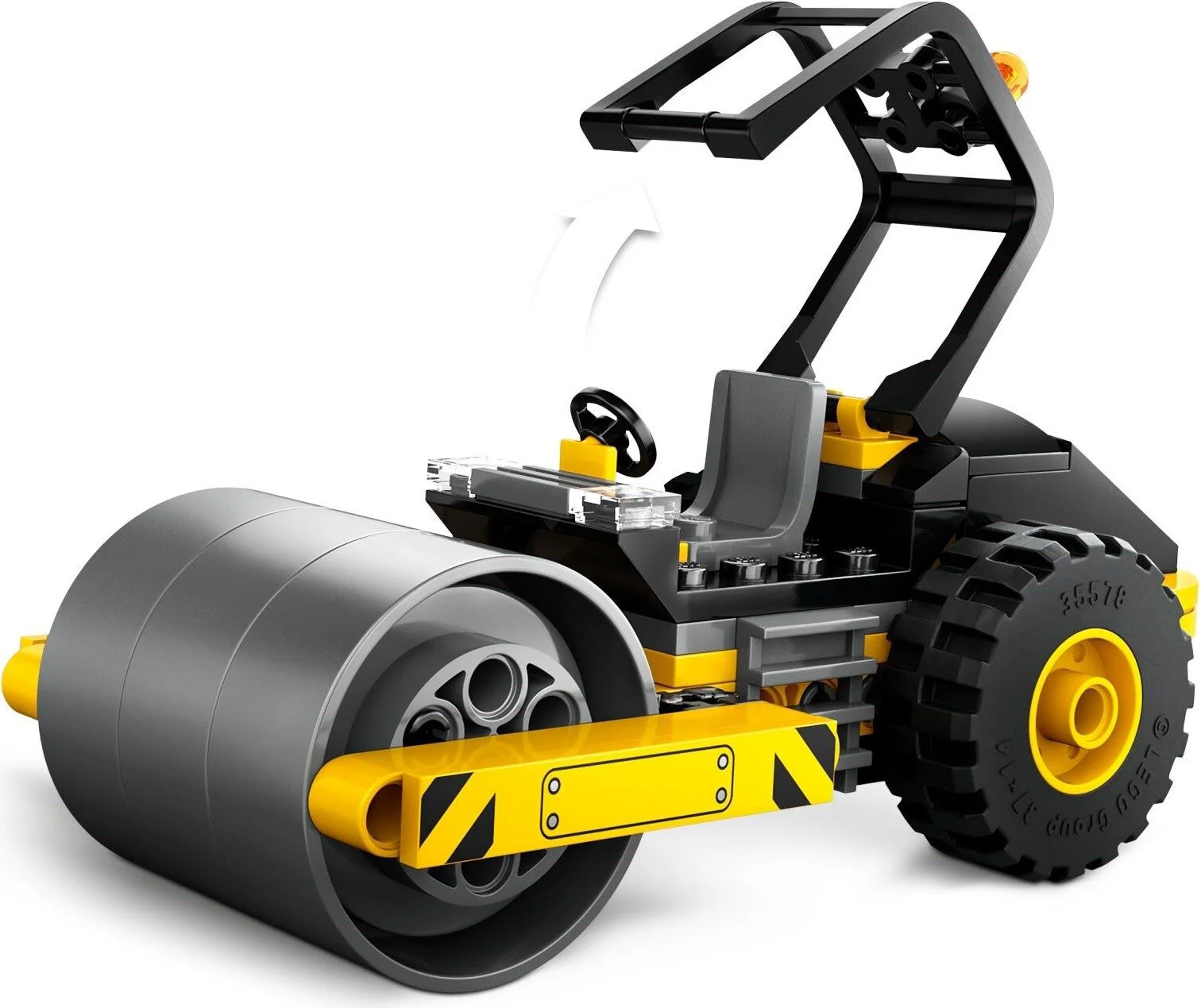 Set de constructie LEGO City Cilindru compactor de santier, 78 el. foto