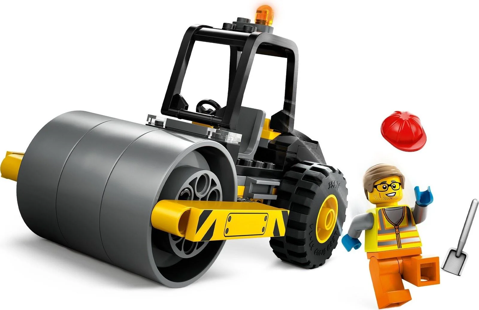 Set de constructie LEGO City Cilindru compactor de santier, 78 el. foto