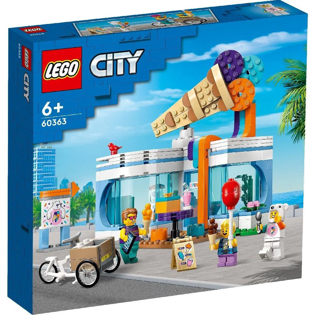 Set de constructie LEGO City Magazin de inghetata, 296 el. foto