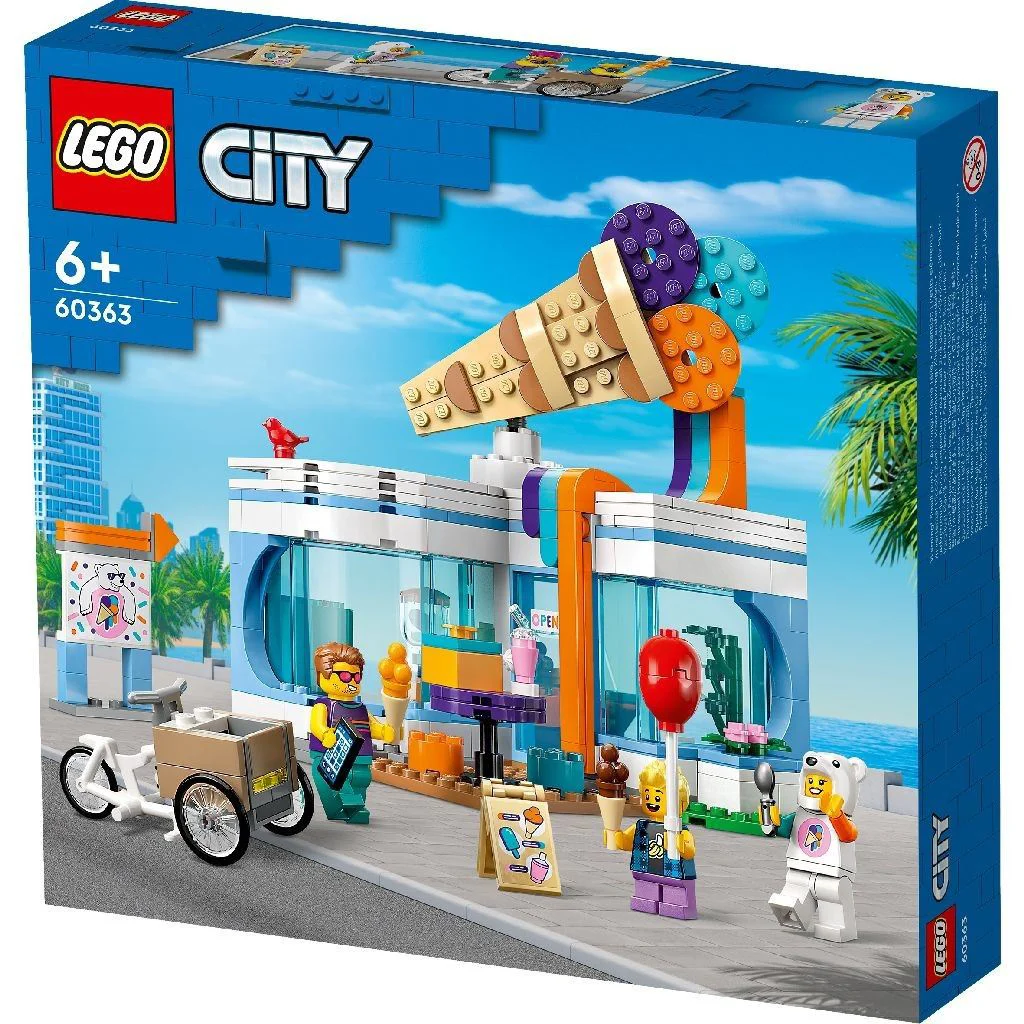 Set de constructie LEGO City Magazin de inghetata, 296 el. foto
