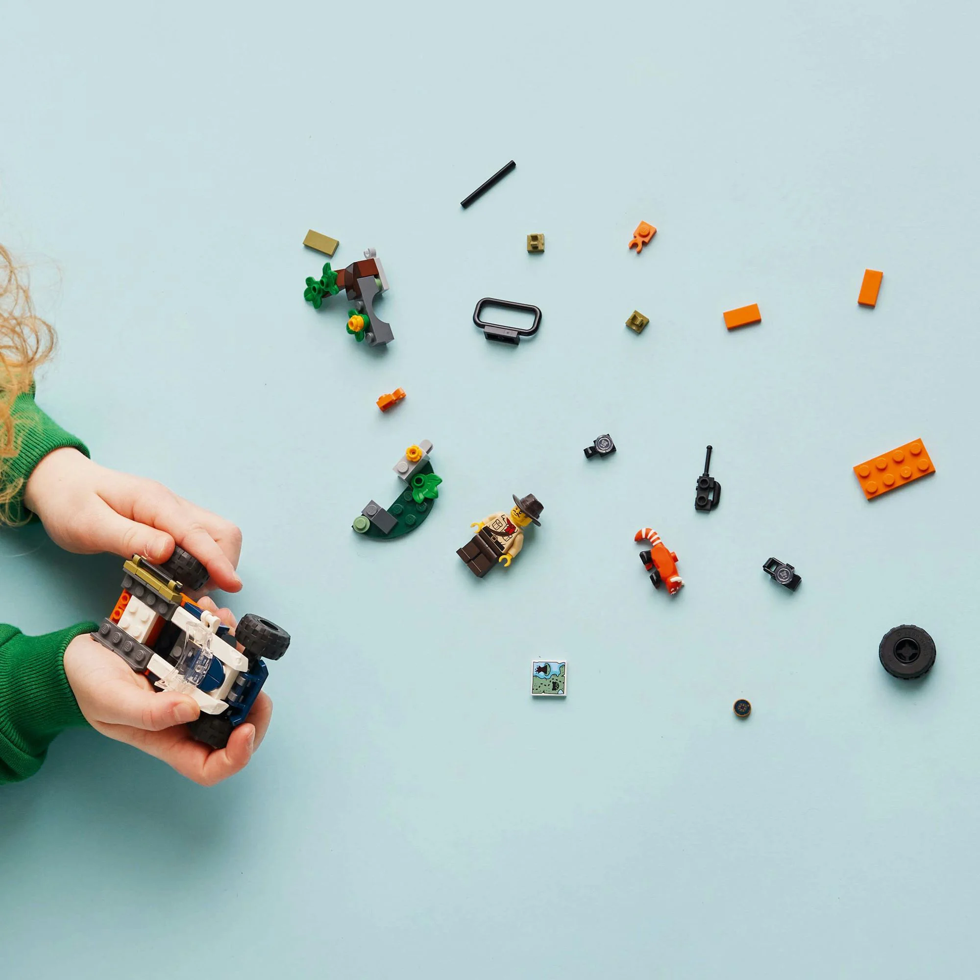 Set de constructie LEGO City Exploratorul junglei pe ATV, 92 el. foto