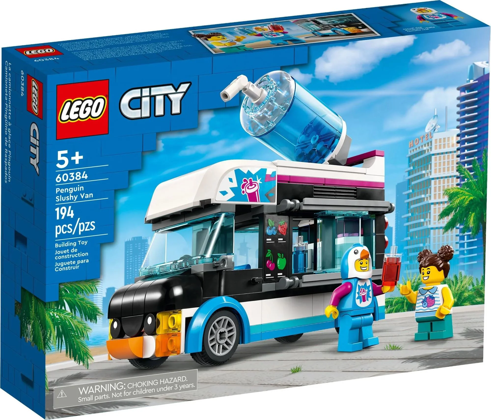 Set de constructie LEGO City Camioneta-pinguin cu granita, 194 el. foto