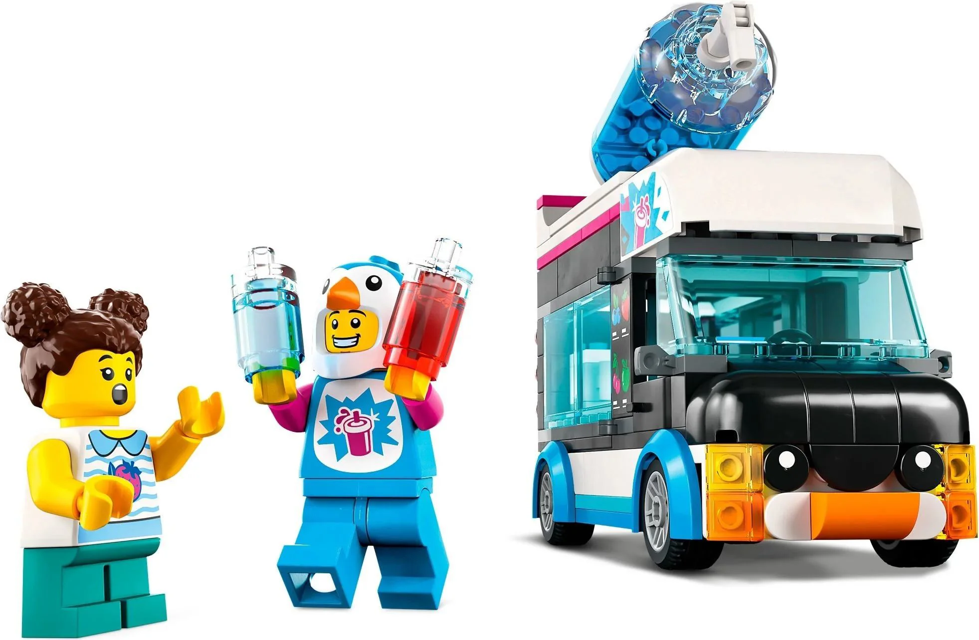 Set de constructie LEGO City Camioneta-pinguin cu granita, 194 el. foto