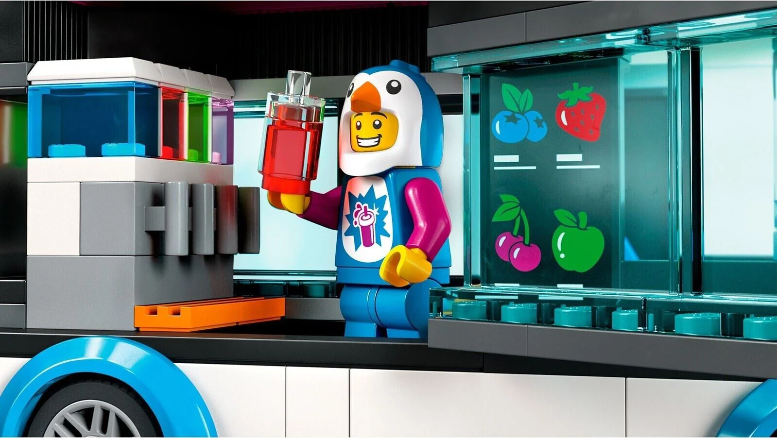Set de constructie LEGO City Camioneta-pinguin cu granita, 194 el. foto