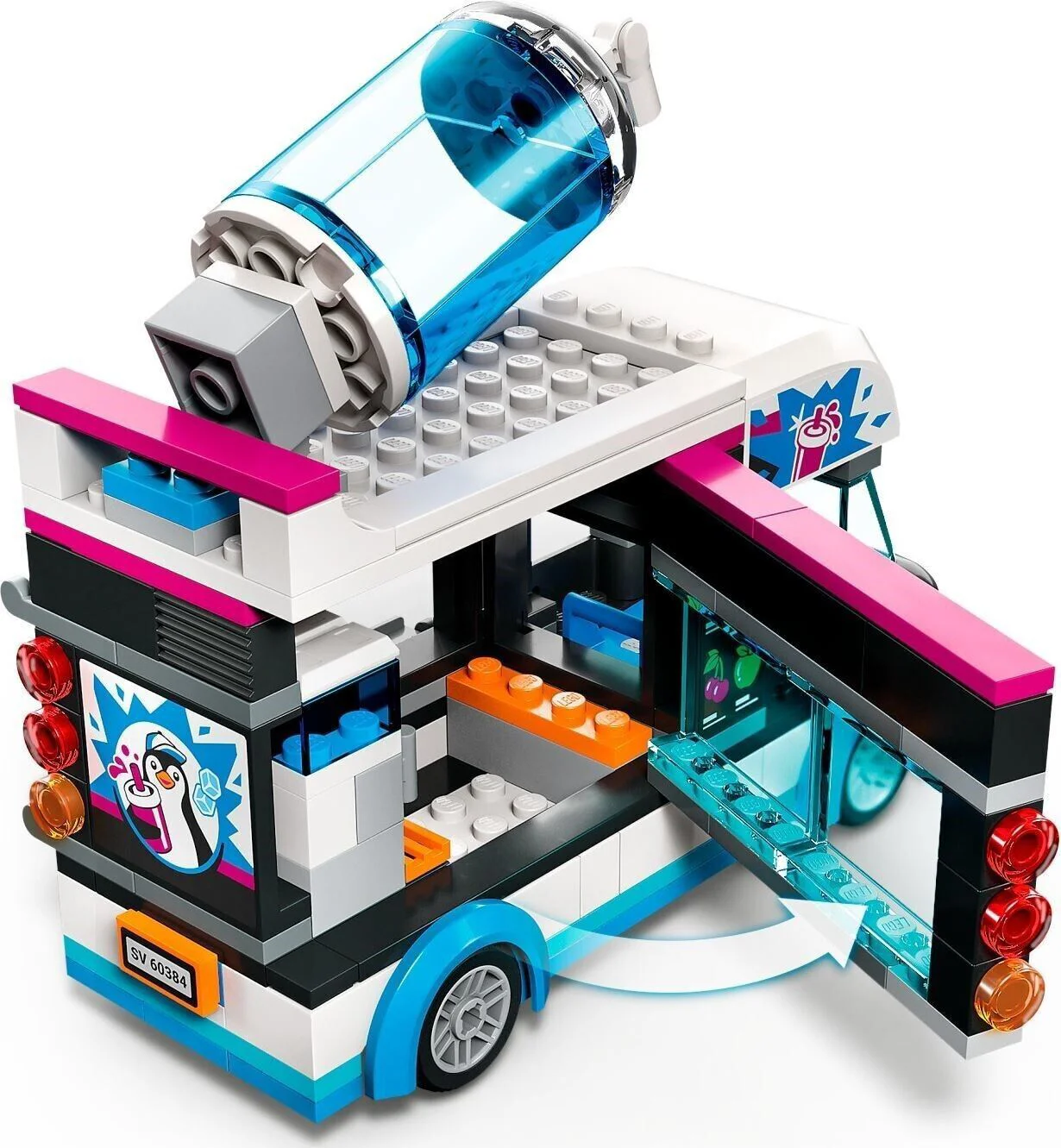 Set de constructie LEGO City Camioneta-pinguin cu granita, 194 el. foto