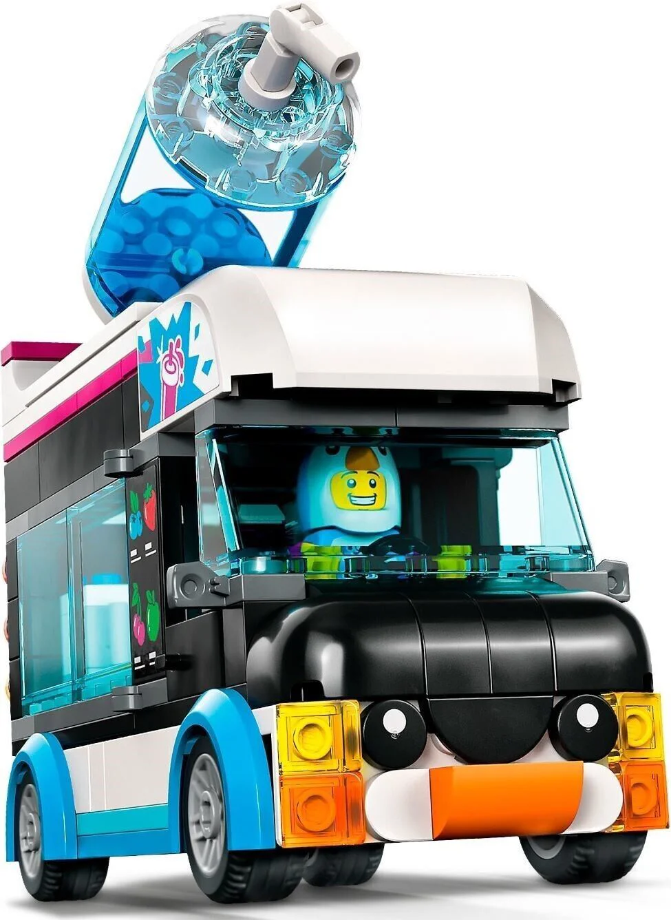 Set de constructie LEGO City Camioneta-pinguin cu granita, 194 el. foto