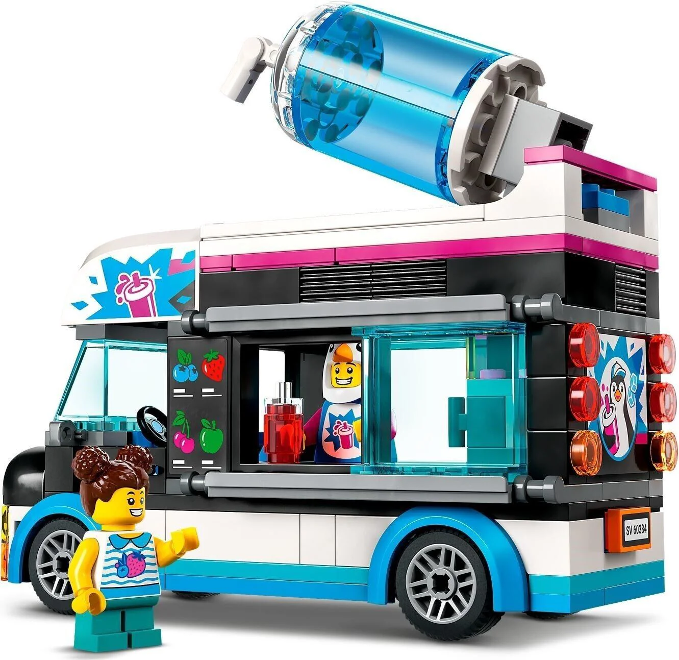 Set de constructie LEGO City Camioneta-pinguin cu granita, 194 el. foto