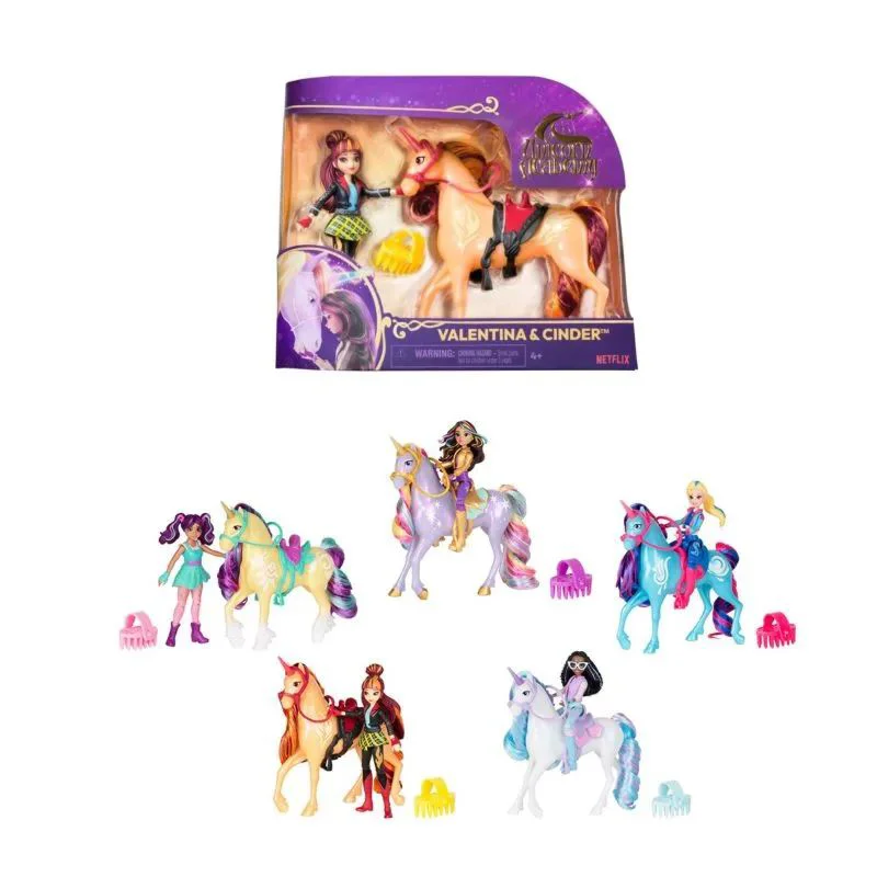 Set de joaca "Academia Unicornilor: Papusele si Unicornul", in as.