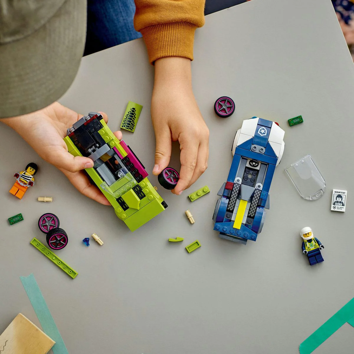 Конструктор LEGO City Полицейская машина и мощный автомобиль, 213 эл. foto