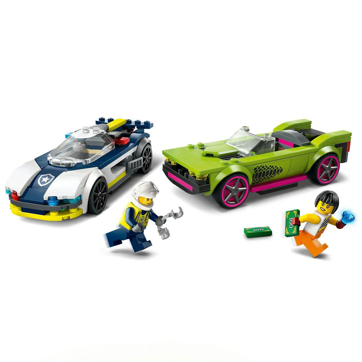 Конструктор LEGO City Полицейская машина и мощный автомобиль, 213 эл. foto