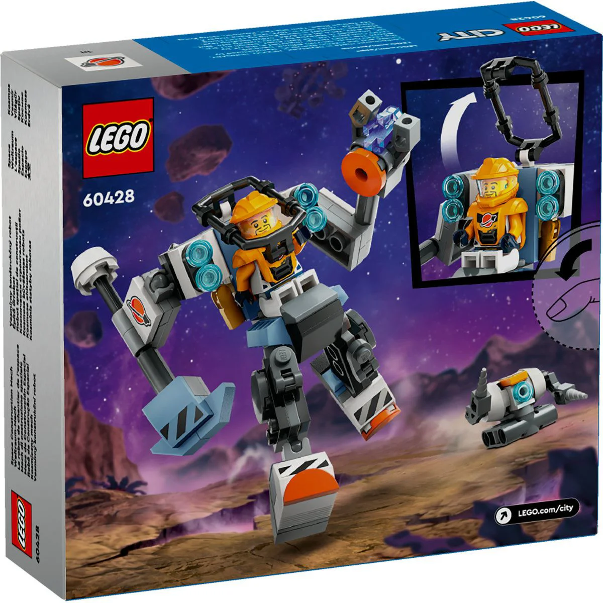 Set de constructie LEGO City Robot spatial, 140 el. foto