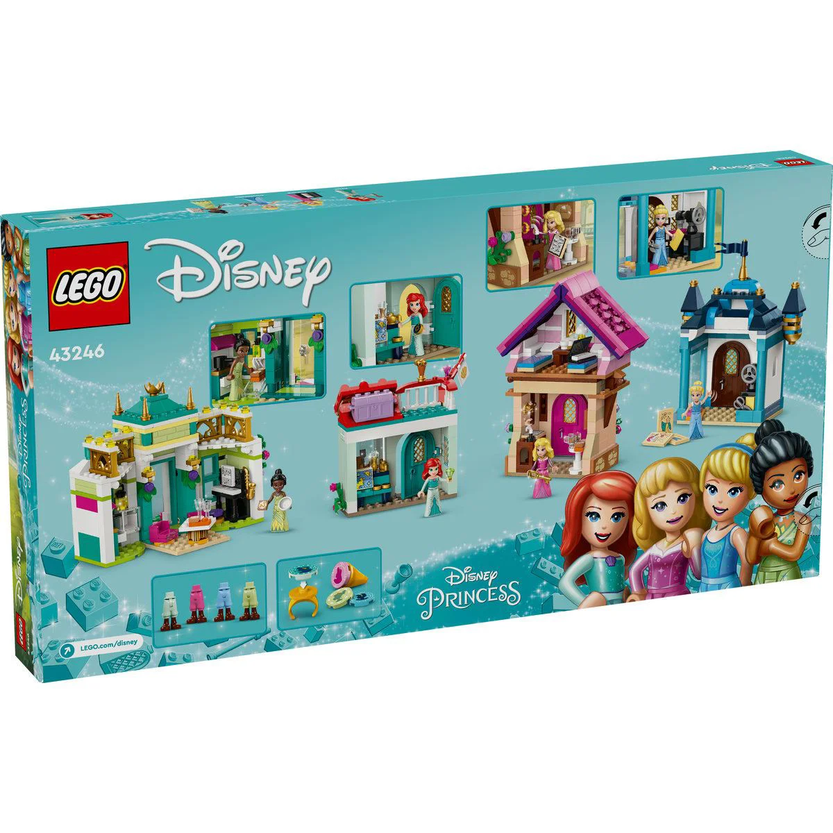 Set de constructie LEGO Disney Aventura printeselor la piata, 817 el. foto