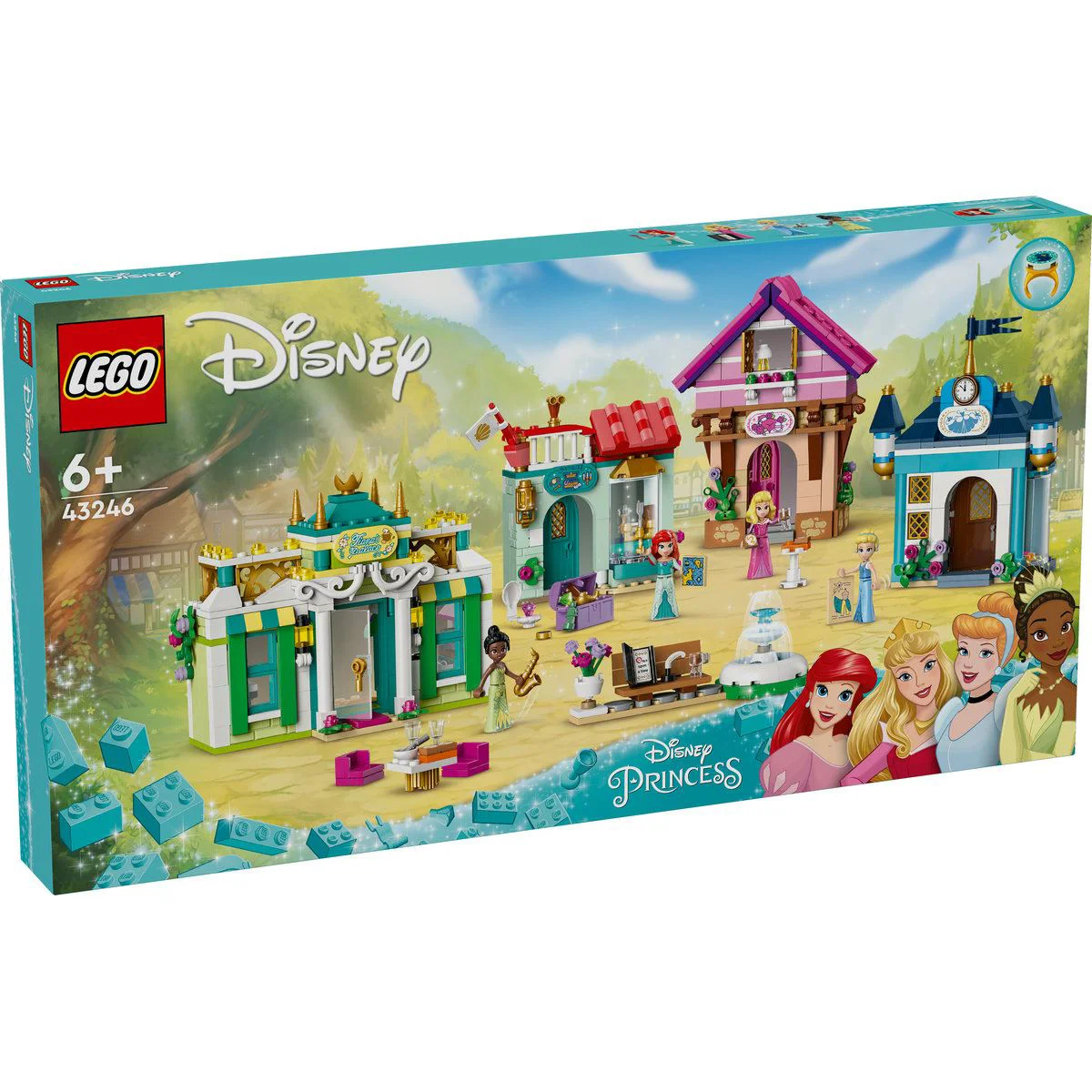 Set de constructie LEGO Disney Aventura printeselor la piata, 817 el. foto
