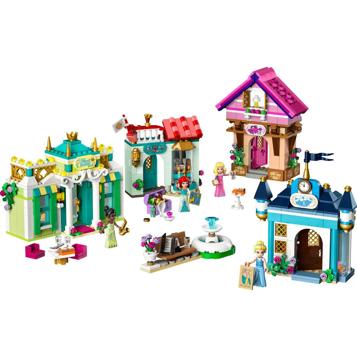 Set de constructie LEGO Disney Aventura printeselor la piata, 817 el. foto