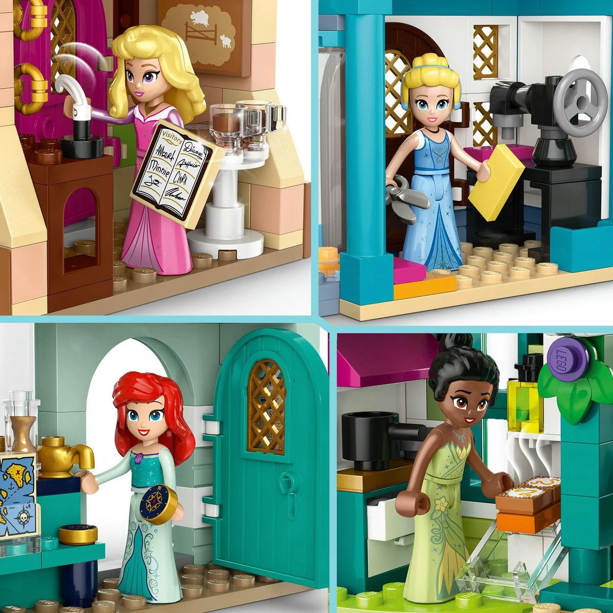 Set de constructie LEGO Disney Aventura printeselor la piata, 817 el. foto