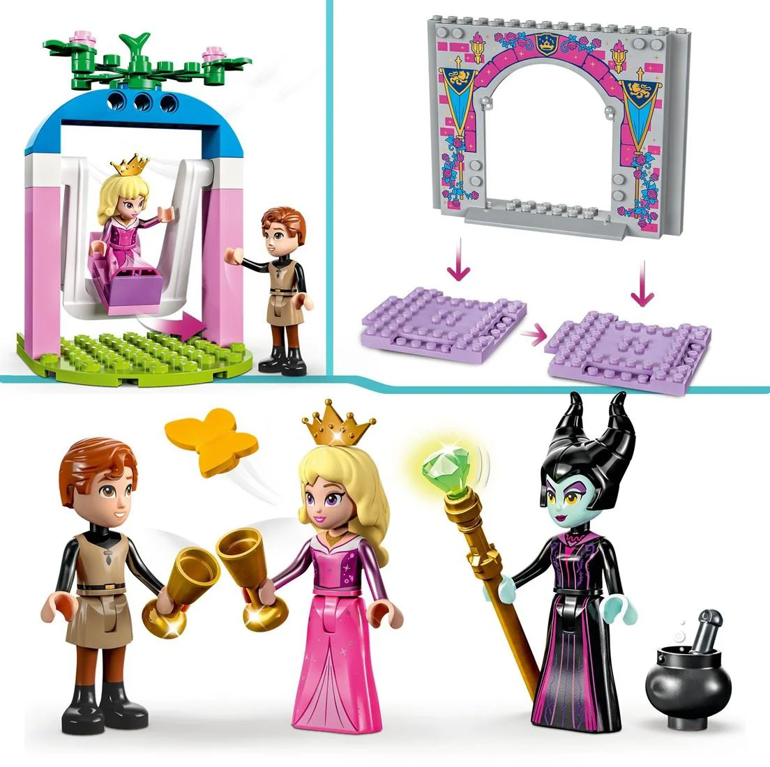 Set de constructie LEGO Disney Castelul Aurorei, 187 el. foto