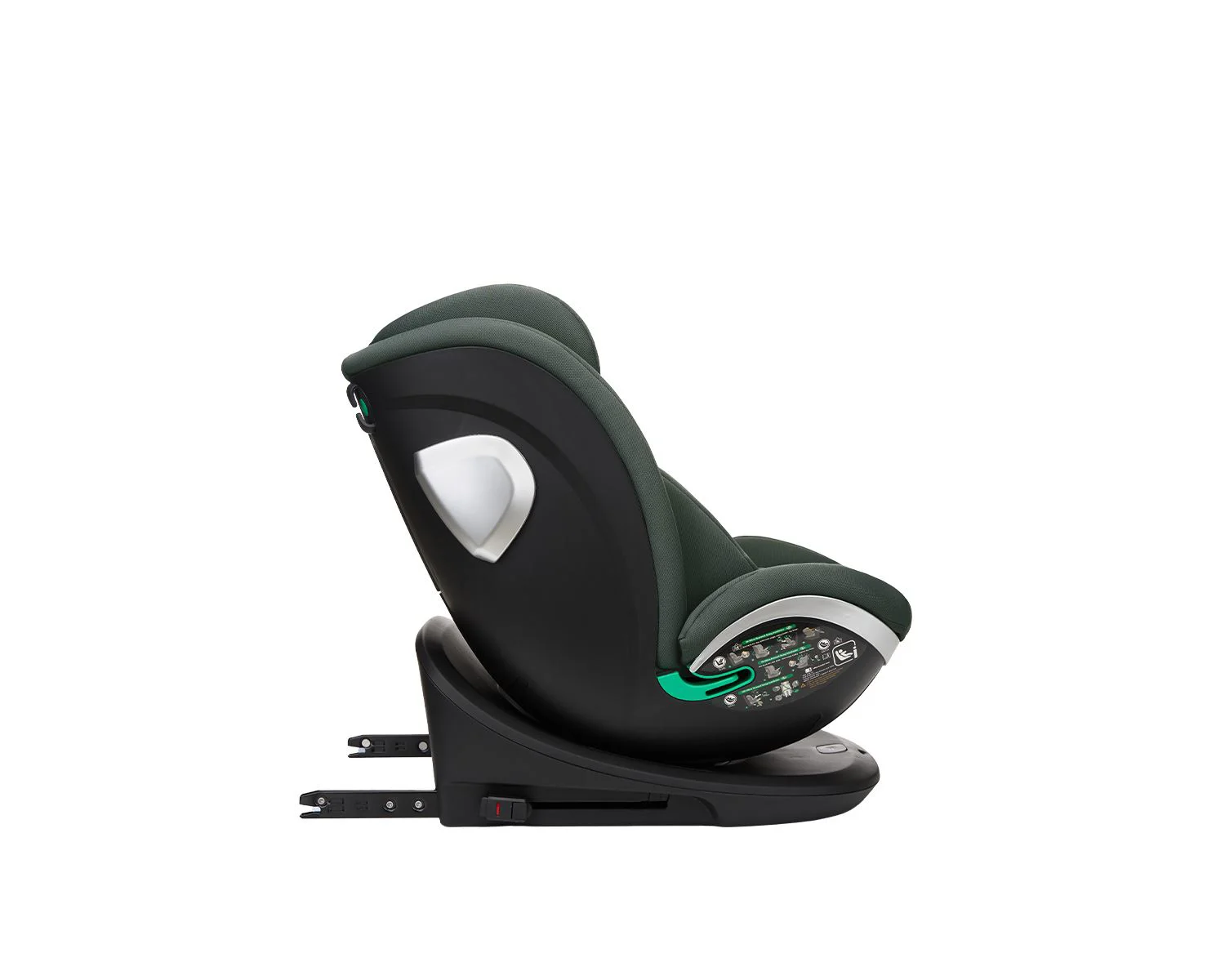 Вращающееся автокресло с изофиксом KikkaBoo i-Drive Army Green, 40-150 см