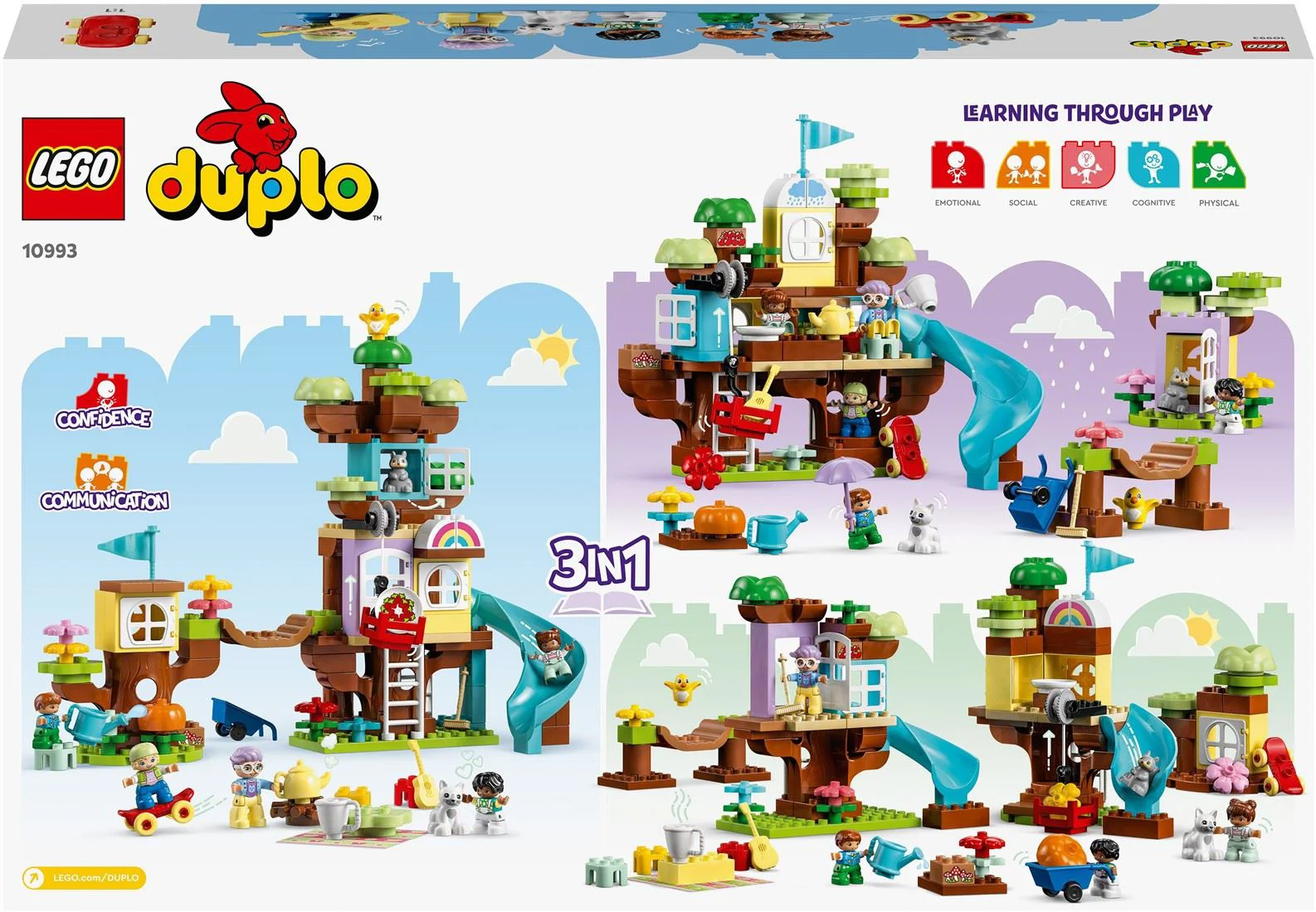 Конструктор 3 в 1 LEGO Duplo Дом на дереве, 126 эл.