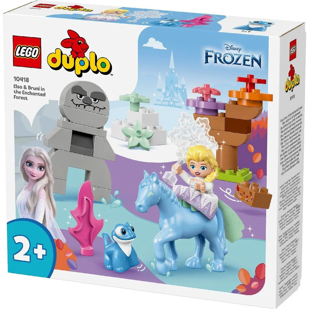 Set de constructie LEGO Duplo Elsa si Bruni in padurea fermecata, 31 el. foto