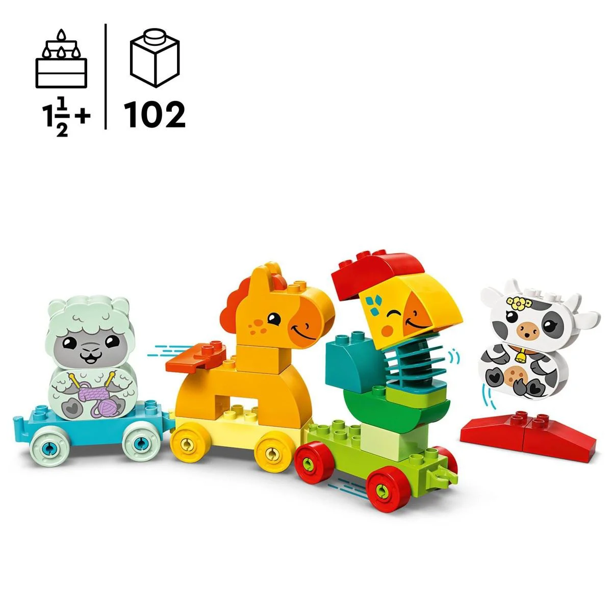 Конструктор LEGO Duplo Мой первый поезд с животными, 19 эл.