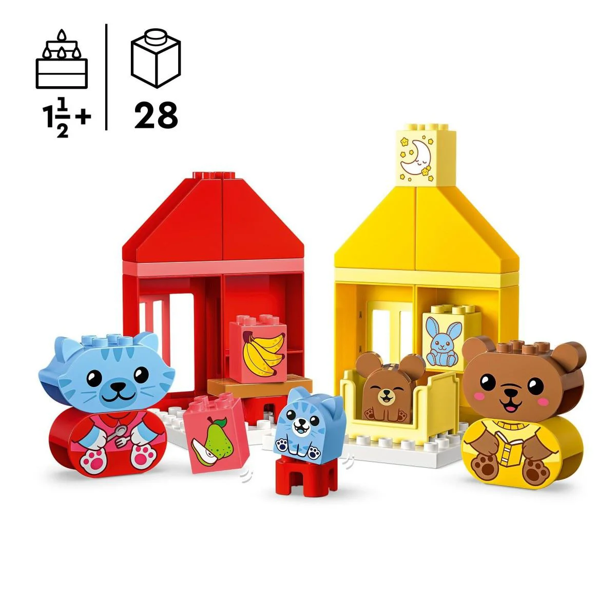 Конструктор LEGO Duplo Мои первые ежедневные ритуалы: Еда и сон, 28 эл.