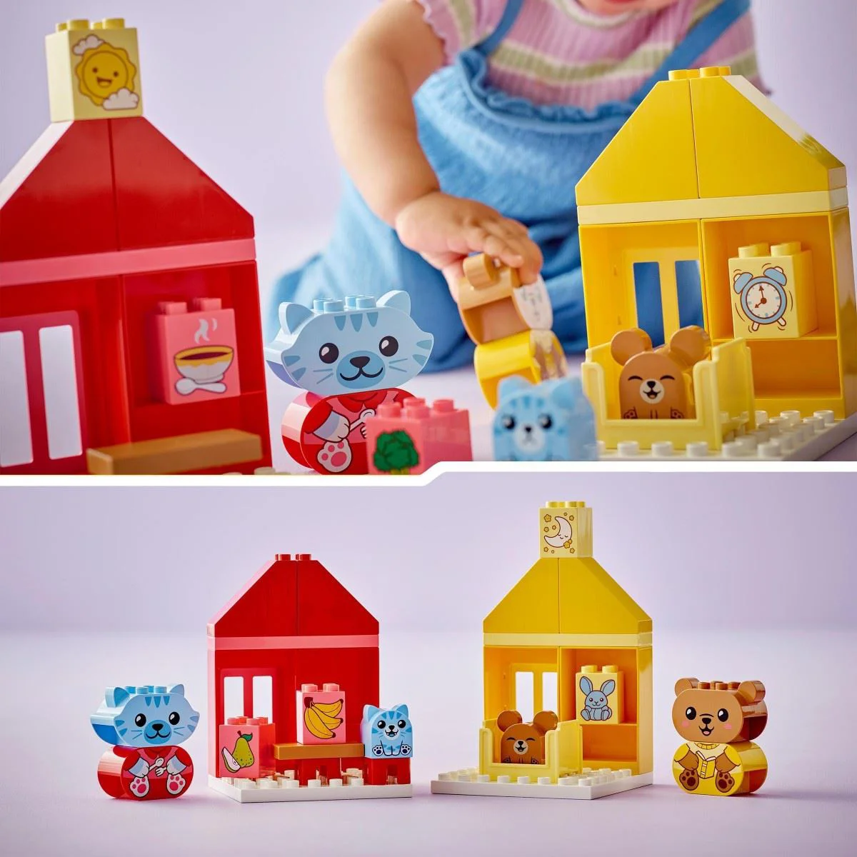 Конструктор LEGO Duplo Мои первые ежедневные ритуалы: Еда и сон, 28 эл.
