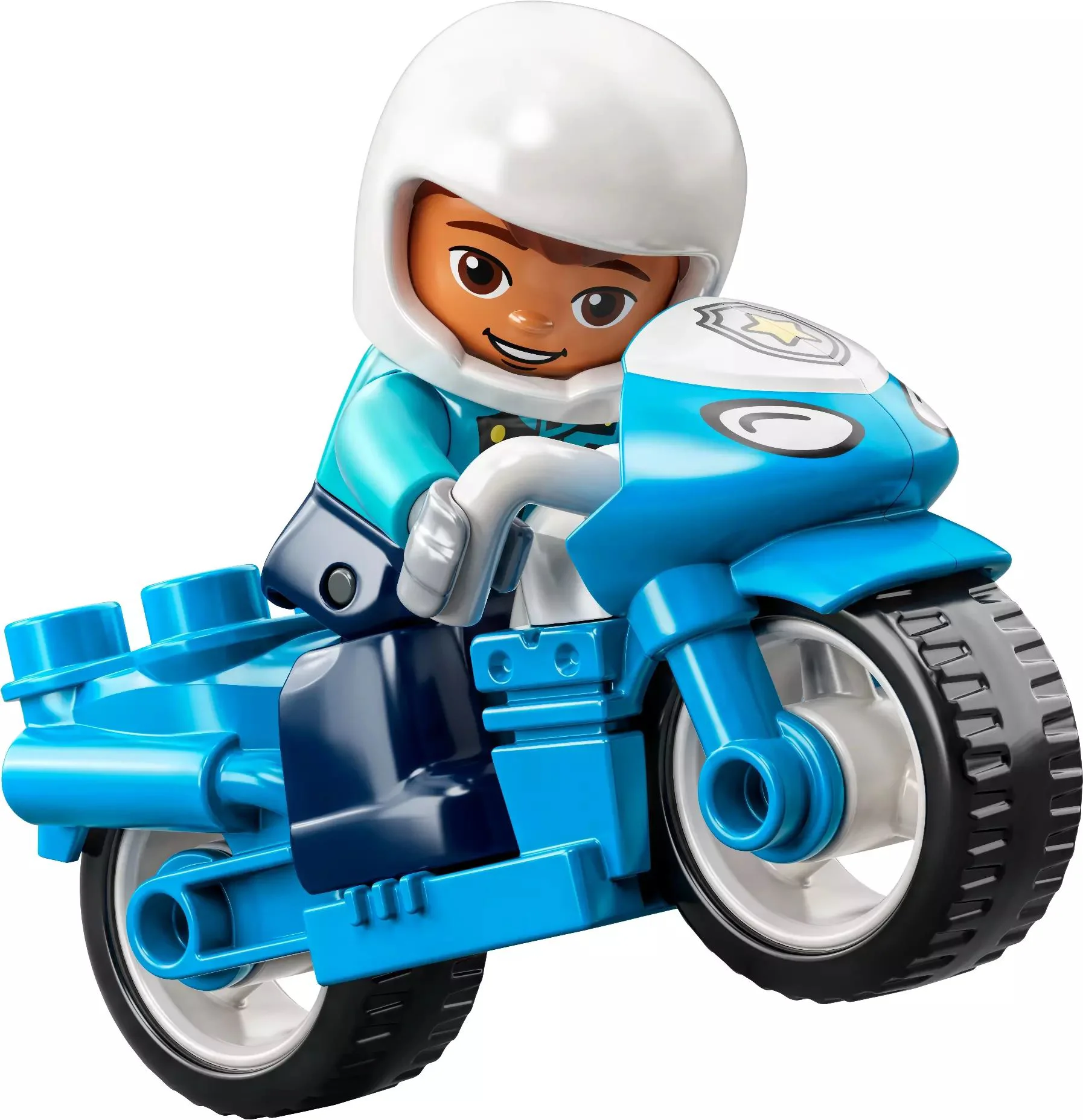Set de constructie LEGO Duplo Motocicleta de politie pentru salvare, 5 el. foto