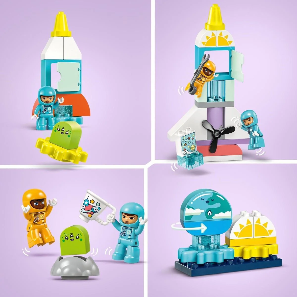 Set de constructie 3 in 1 LEGO Duplo Aventura cu naveta spatiala, 58 el. foto