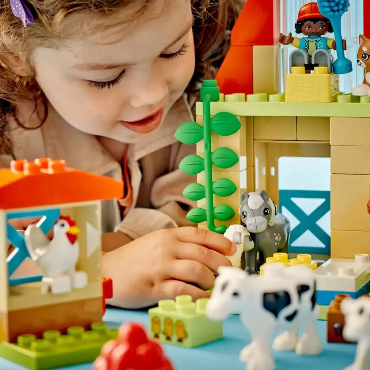 Set de constructie LEGO Duplo Ingrijirea animalelor la ferma, 74 el. foto