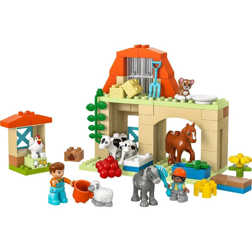 Set de constructie LEGO Duplo Ingrijirea animalelor la ferma, 74 el. foto