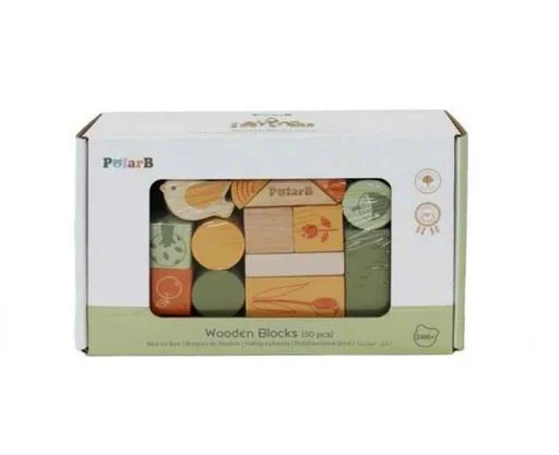 Constructor Viga Toys Blocuri din Lemn foto