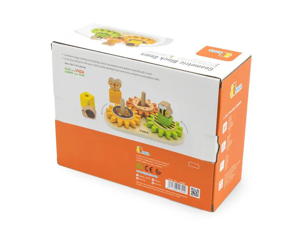 Joc educational Viga Toys Roti dintate rotative foto