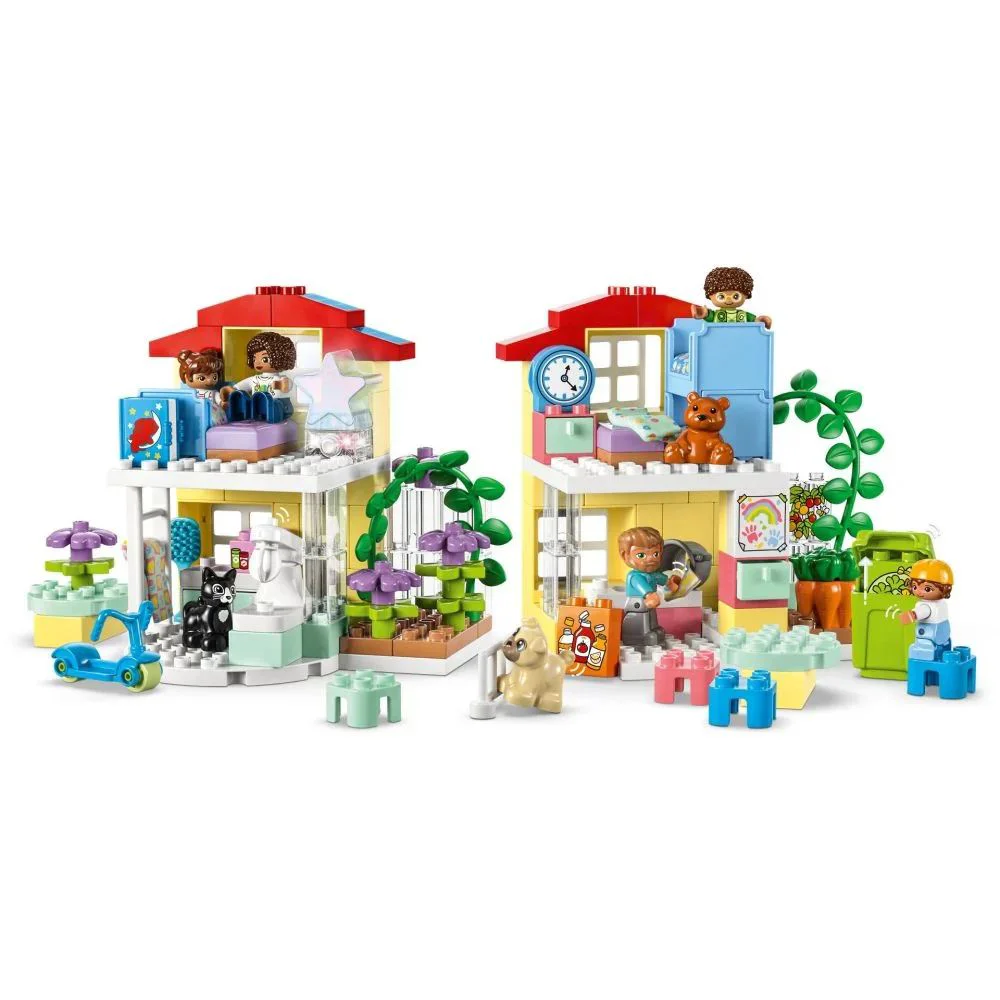 Set de constructie 3 in 1 LEGO Duplo Casa de familie, 218 el.