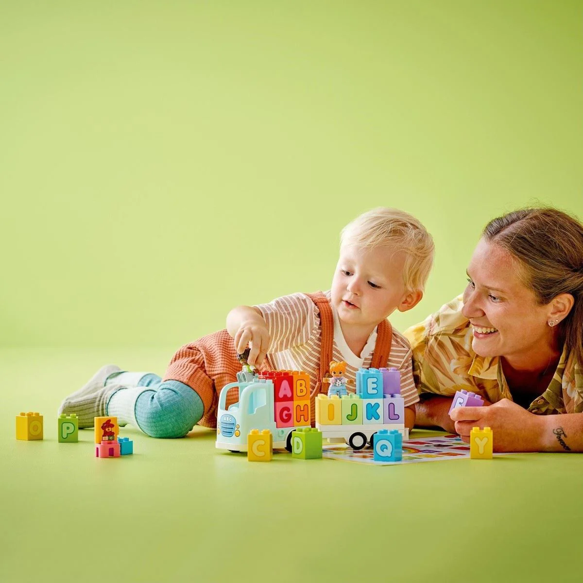 Set de constructie LEGO Duplo Camion cu alfabet, 36 el.