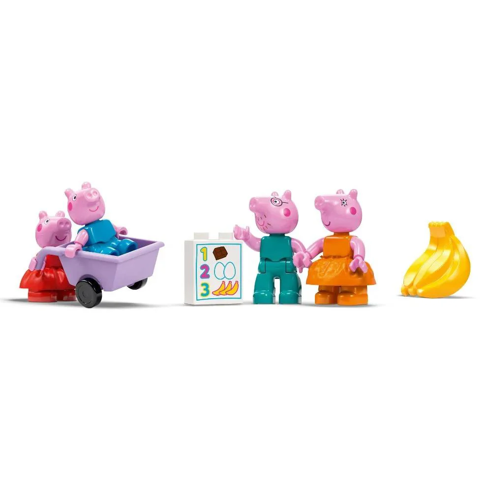 Set de constructie LEGO Duplo Supermarketul Purcelusei Peppa, 70 el.