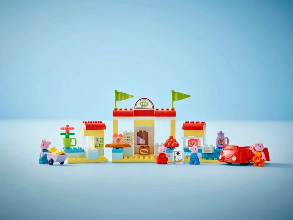 Set de constructie LEGO Duplo Supermarketul Purcelusei Peppa, 70 el.