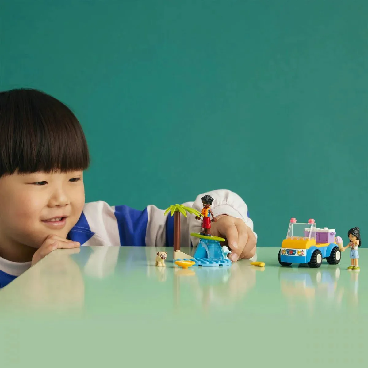 Set de constructie LEGO Friends Distractie pe plaja in buggy, 61 el. foto